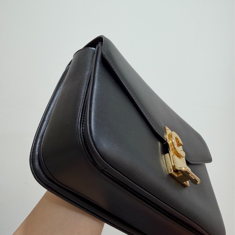 Celine C BAG 金釦 深藍 lisa同款 豆腐包 鏈條包 斜背包 手提包 側背包 肩背包-15