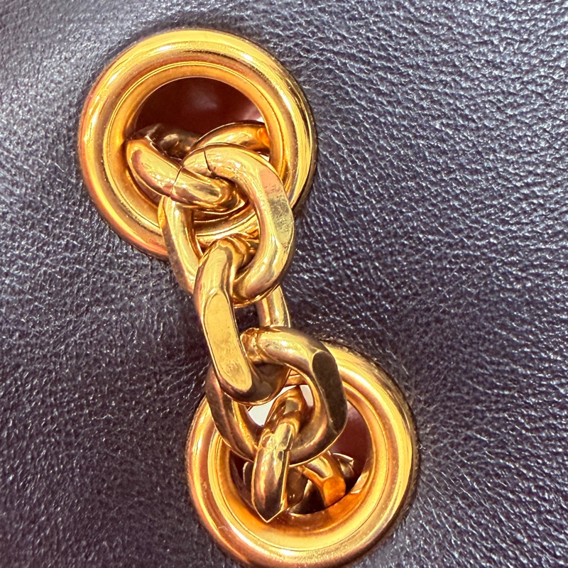 Celine C BAG 金釦 深藍 lisa同款 豆腐包 鏈條包 斜背包 手提包 側背包 肩背包-42