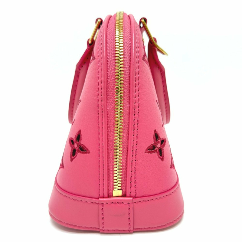 路易威登 M22878 LV Broderie Anglaise Alma BB 兩用皮革手提包,女士,粉紅色,近全新-3