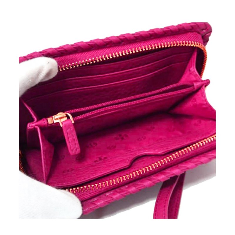 【TORY BURCH】造型皮革手拿包-粉桃色-3