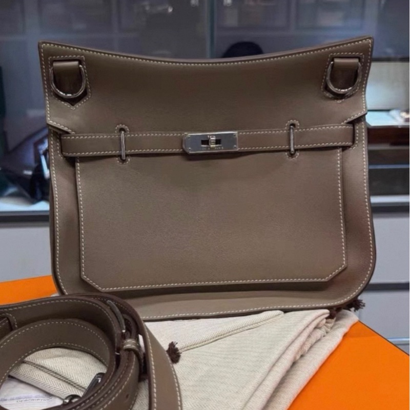 Hermes 愛馬仕 大象灰吉普賽 28 銀扣 swift皮 框N刻 全套無盒 99新-0