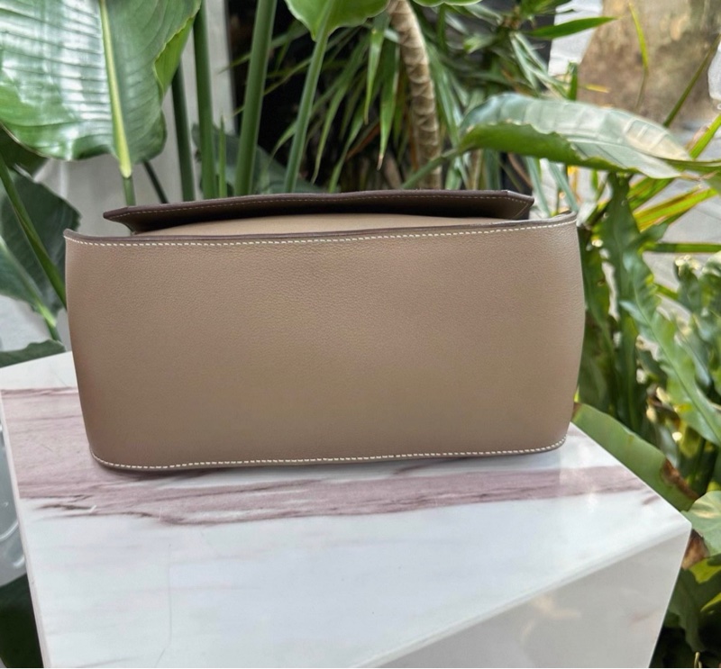 Hermes 愛馬仕 大象灰吉普賽 28 銀扣 swift皮 框N刻 全套無盒 99新-3