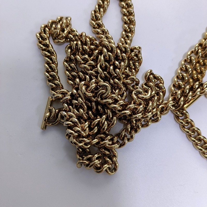 GUCCI Retro 棕色塗層帆布老花單肩包手提包 金色五金 可拆卸肩帶 9.8新-10