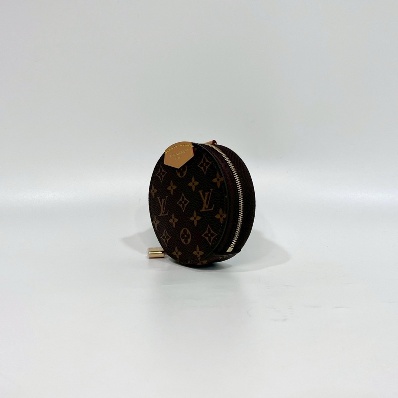 LV原花圓形鎖頭造型拉鏈頭眼影收納包LBC002-2