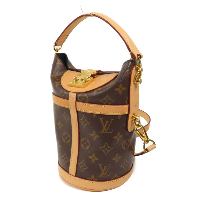 LOUIS VUITTON Monogram Duffle金扣手挽肩背兩用袋棕色-2