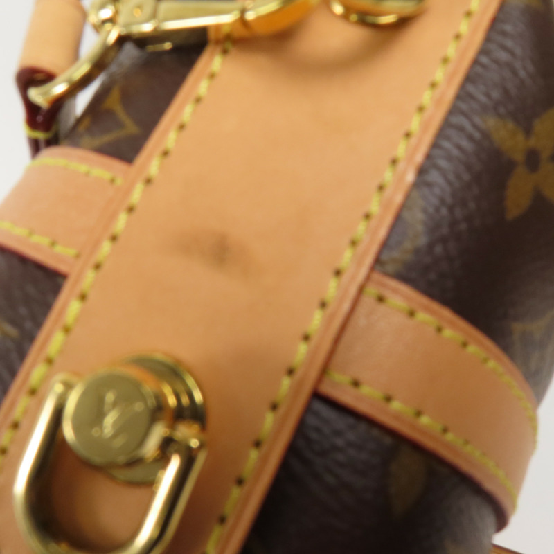 LOUIS VUITTON Monogram Duffle金扣手挽肩背兩用袋棕色-7