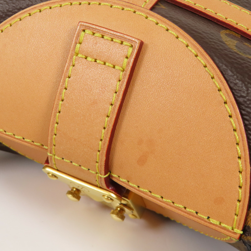 LOUIS VUITTON Monogram Duffle金扣手挽肩背兩用袋棕色-12