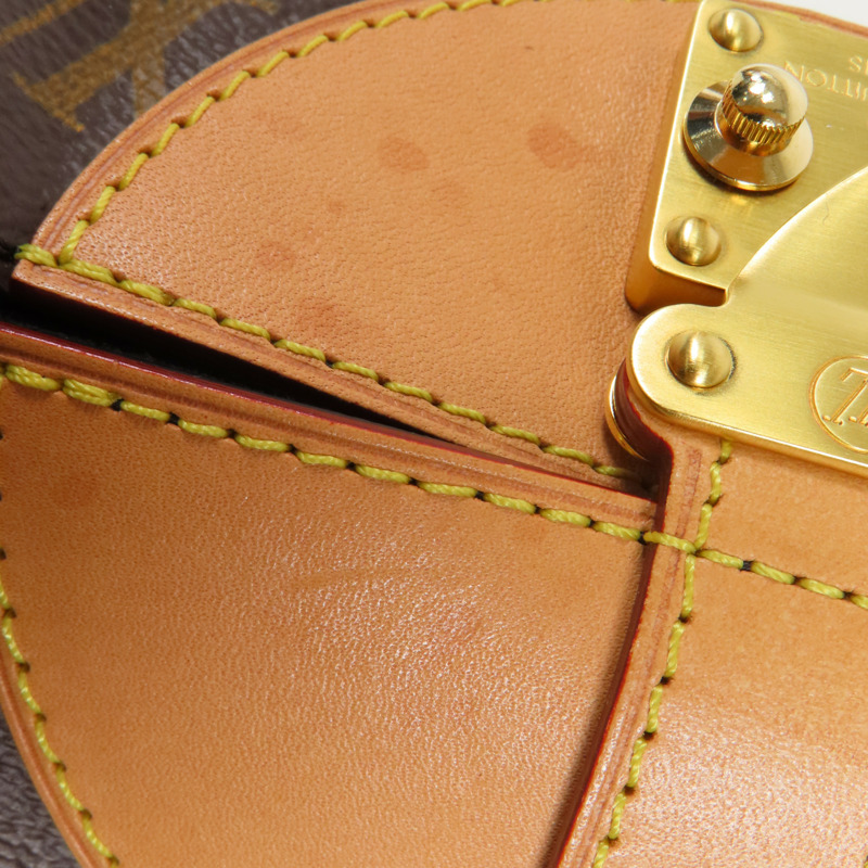 LOUIS VUITTON Monogram Duffle金扣手挽肩背兩用袋棕色-16