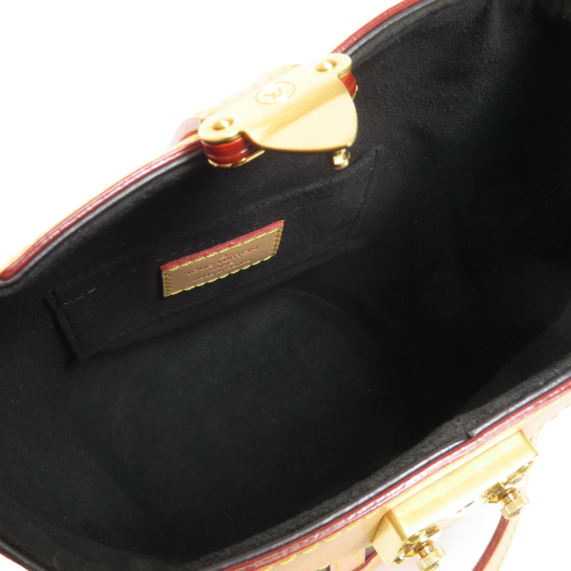 LOUIS VUITTON Monogram Duffle金扣手挽肩背兩用袋棕色-17