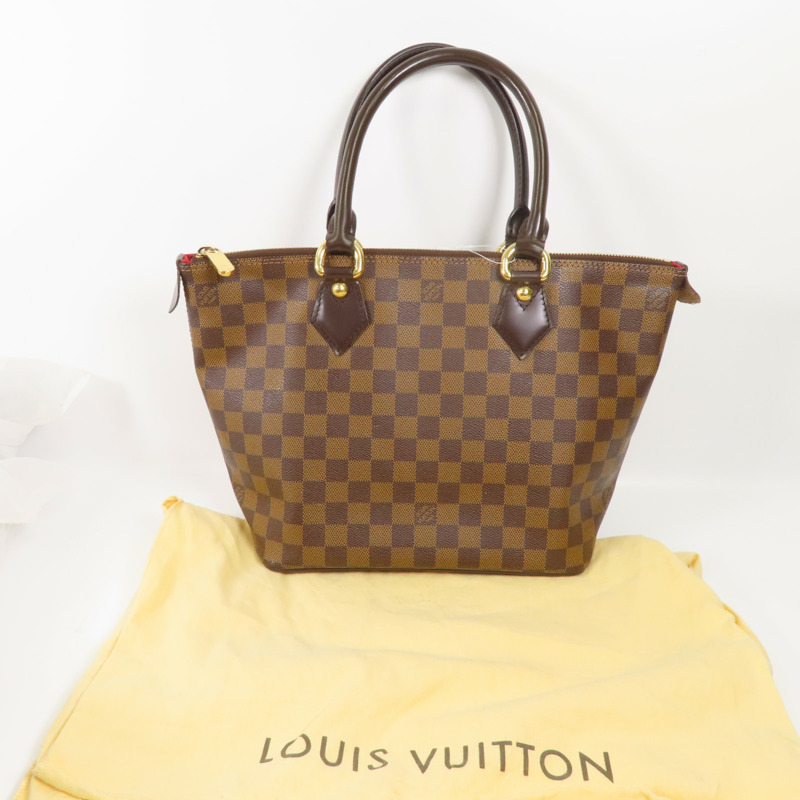 LOUIS VUITTON Damier Saleya PM金扣肩背袋-20