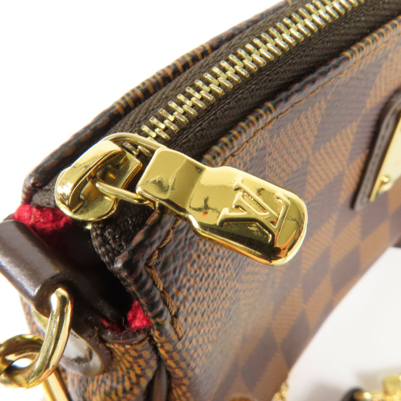 LOUIS VUITTON Damier Eva金扣手挽肩背兩用袋-11