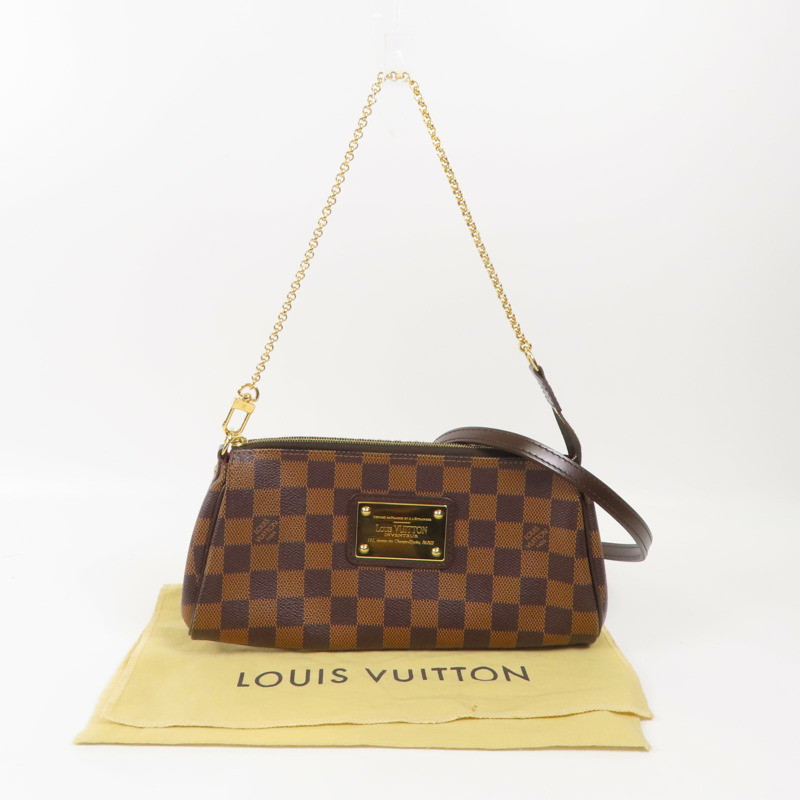 LOUIS VUITTON Damier Eva金扣手挽肩背兩用袋-14