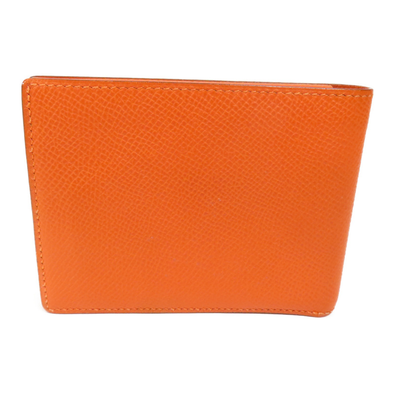 HERMES Epsom皮革Wallet錢包Orange-1
