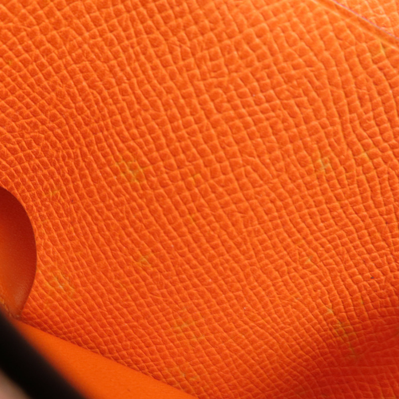 HERMES Epsom皮革Wallet錢包Orange-14