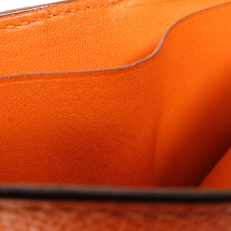 HERMES Epsom皮革Wallet錢包Orange-18