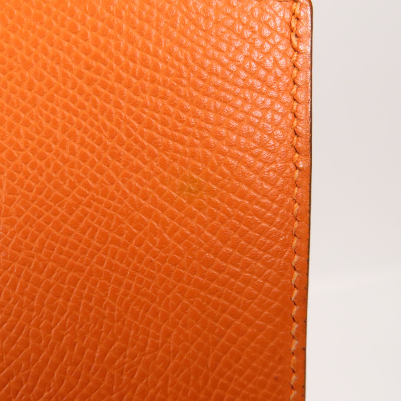 HERMES Epsom皮革Wallet錢包Orange-20
