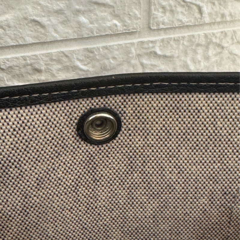 Hermes灰色帆布黑邊GP36-40