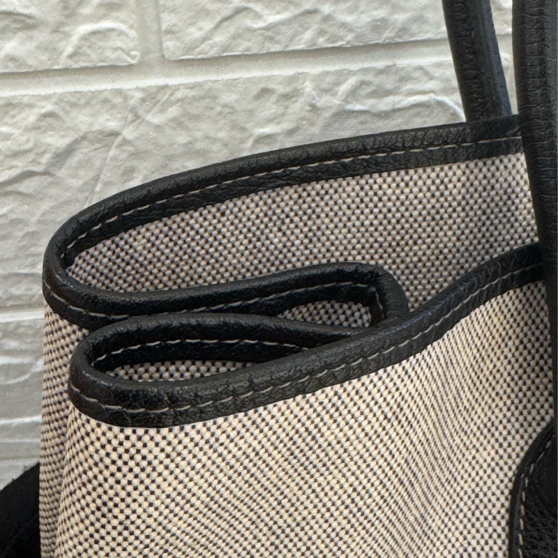 Hermes灰色帆布黑邊GP36-42