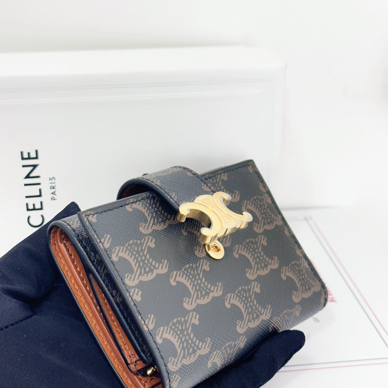 Celine 新款 凱旋門 三折短夾-6