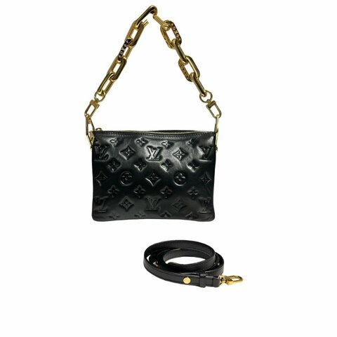 LV CHAIN SHOULDER BAG BLACK [A05337]