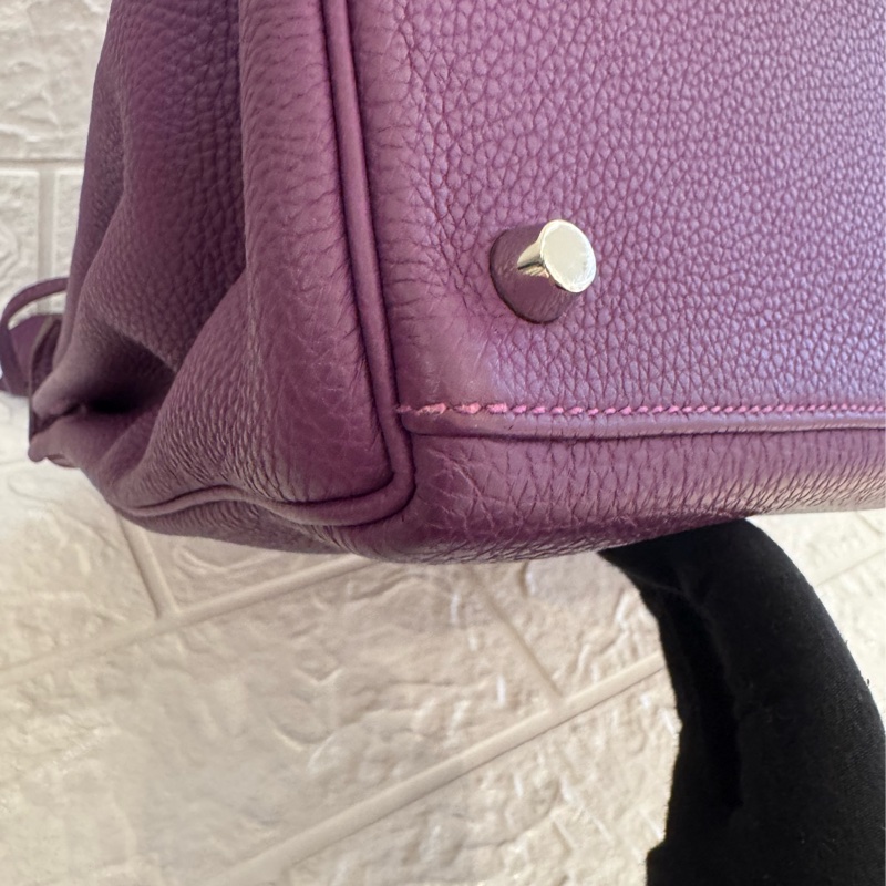 Hermes紫色銀釦kelly28 紫進不出✨-7
