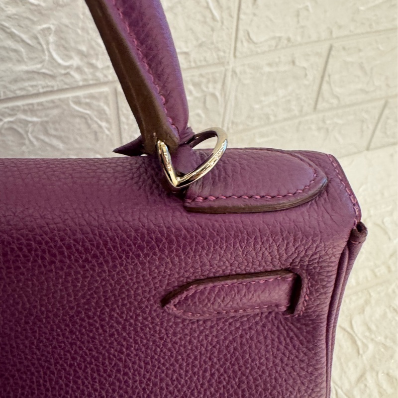 Hermes紫色銀釦kelly28 紫進不出✨-20