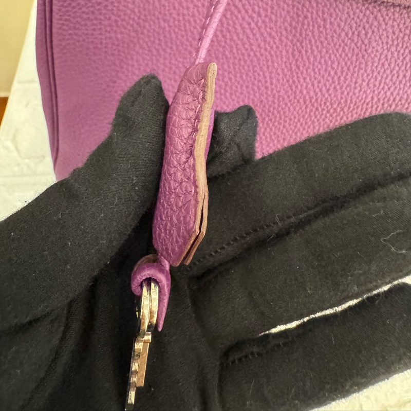 Hermes紫色銀釦kelly28 紫進不出✨-27