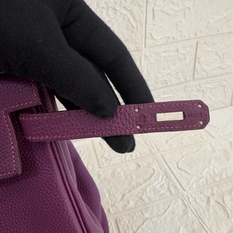 Hermes紫色銀釦kelly28 紫進不出✨-34