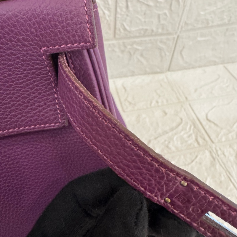 Hermes紫色銀釦kelly28 紫進不出✨-35