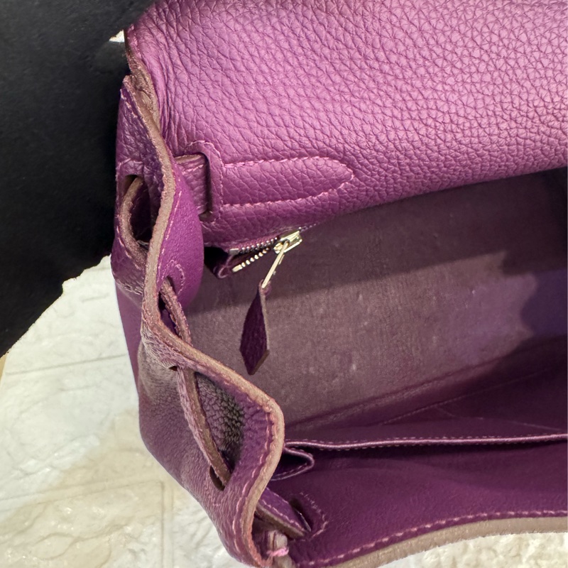 Hermes紫色銀釦kelly28 紫進不出✨-41