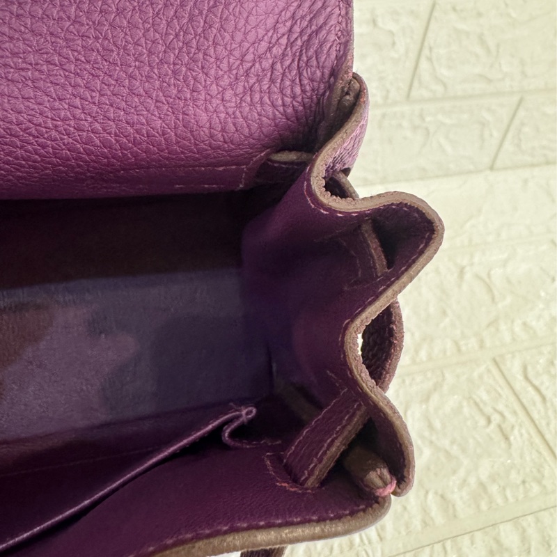 Hermes紫色銀釦kelly28 紫進不出✨-42