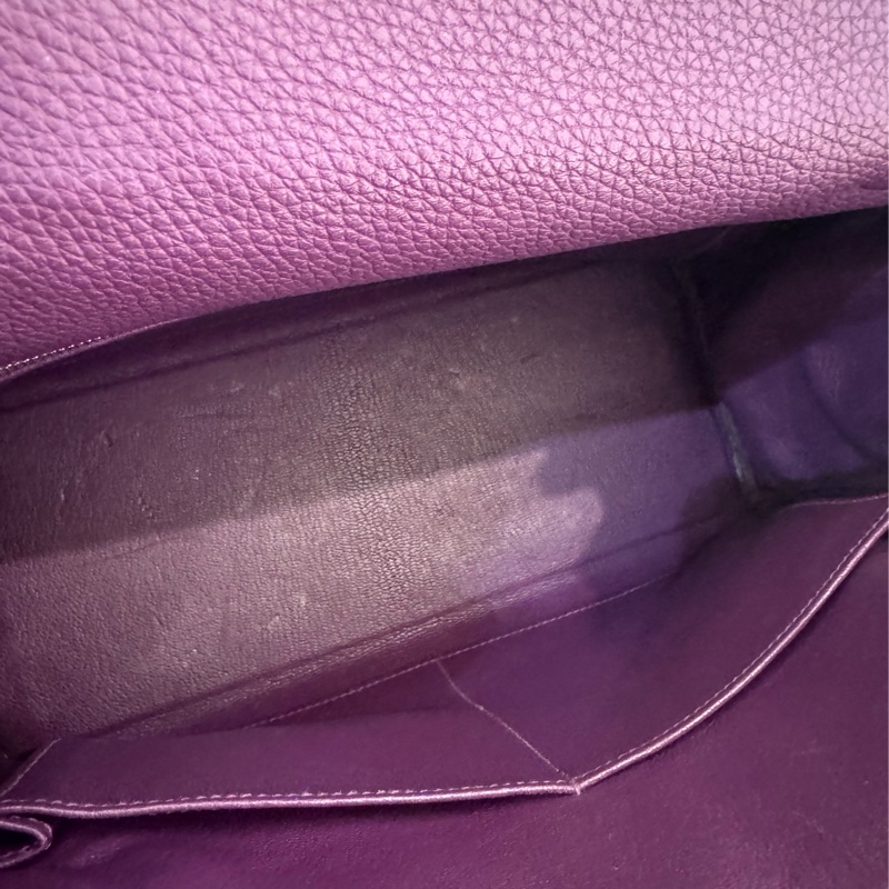 Hermes紫色銀釦kelly28 紫進不出✨-43