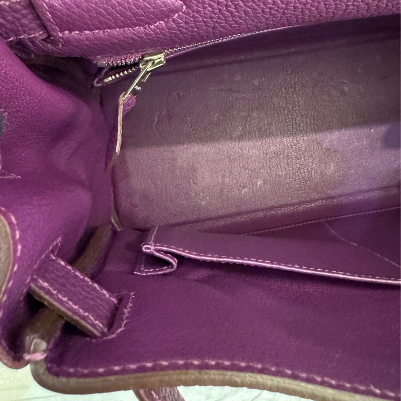 Hermes紫色銀釦kelly28 紫進不出✨-44