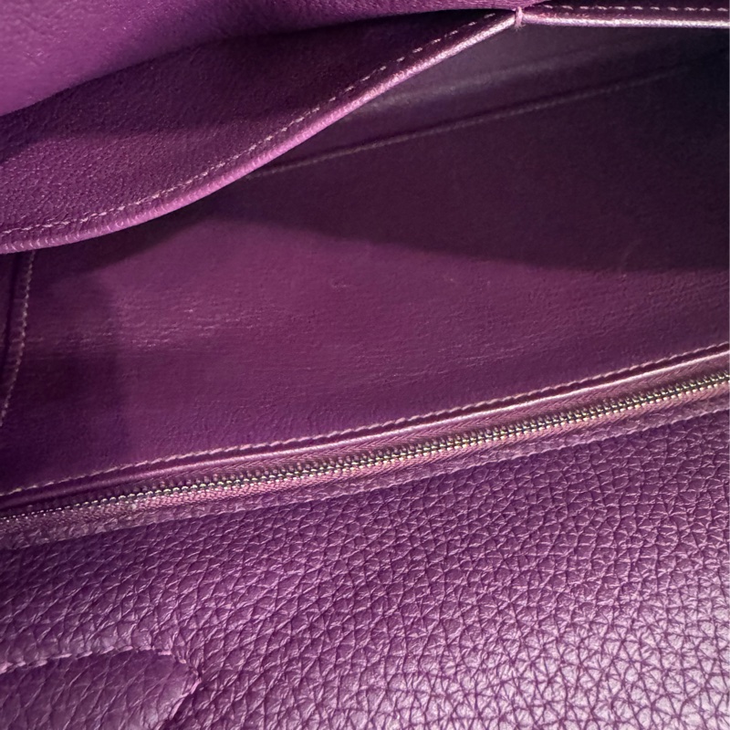 Hermes紫色銀釦kelly28 紫進不出✨-50
