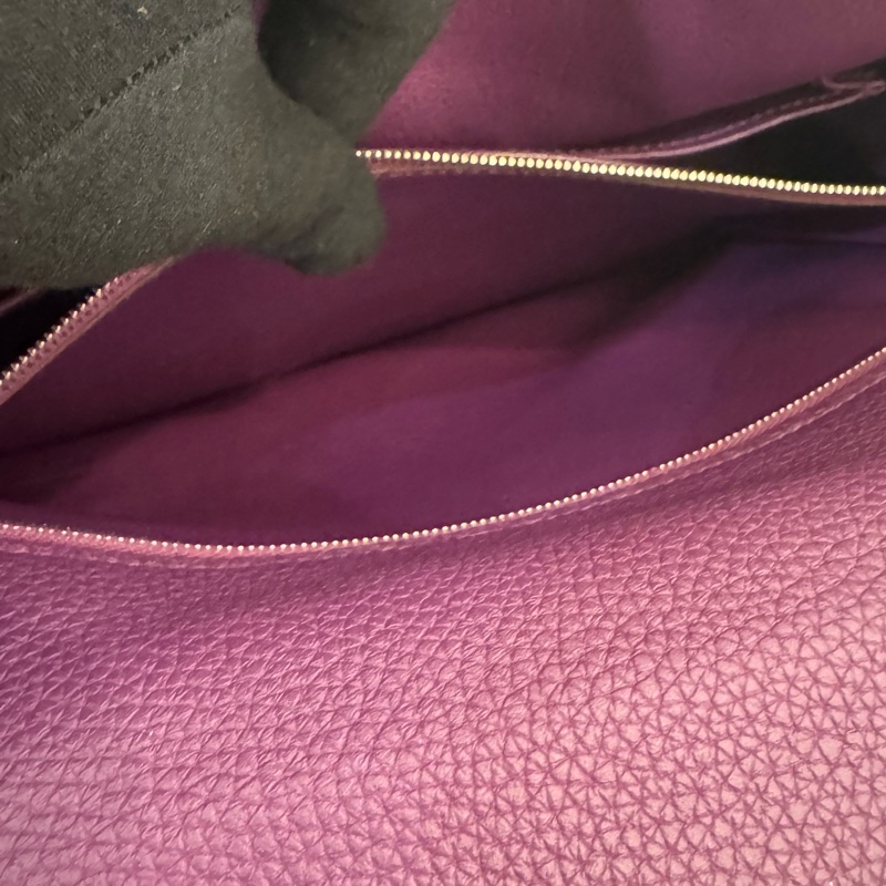 Hermes紫色銀釦kelly28 紫進不出✨-51