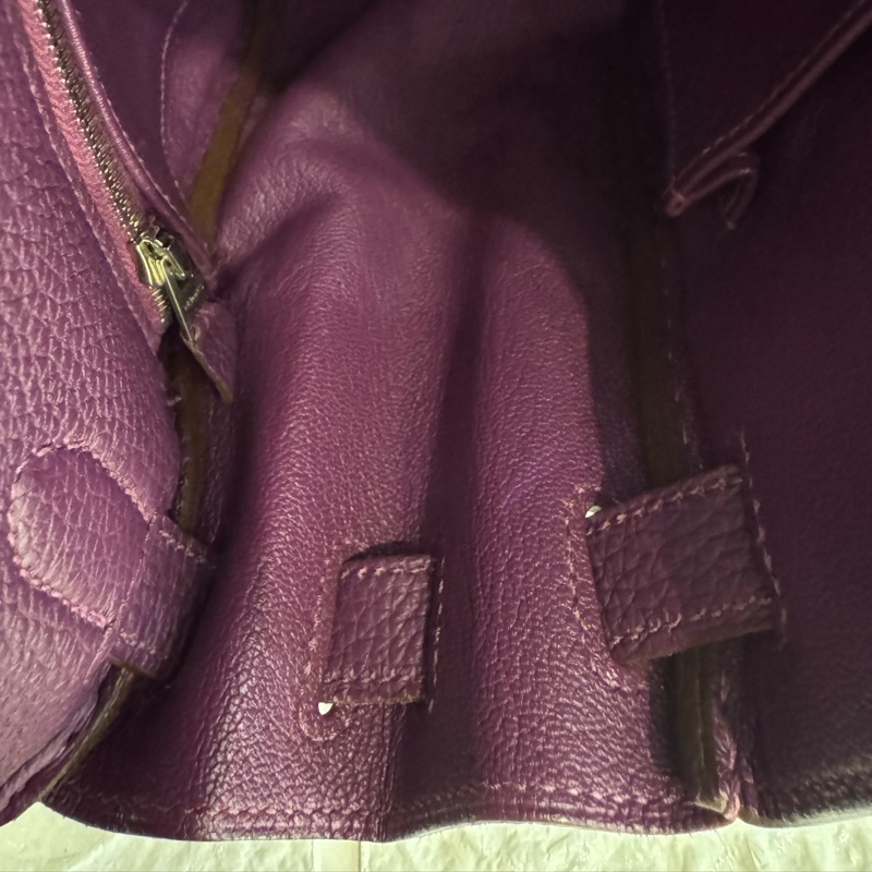 Hermes紫色銀釦kelly28 紫進不出✨-59