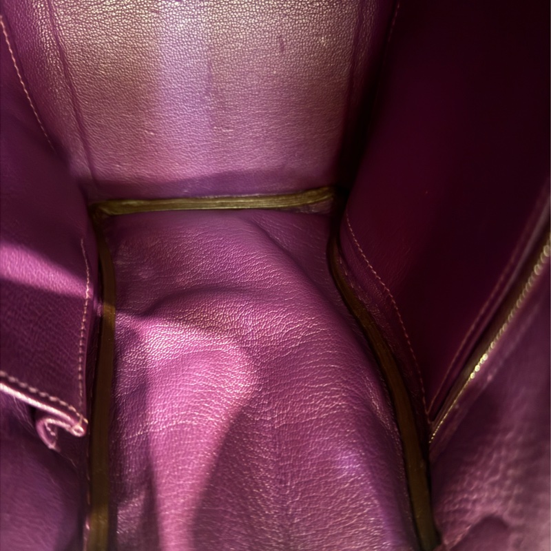 Hermes紫色銀釦kelly28 紫進不出✨-60