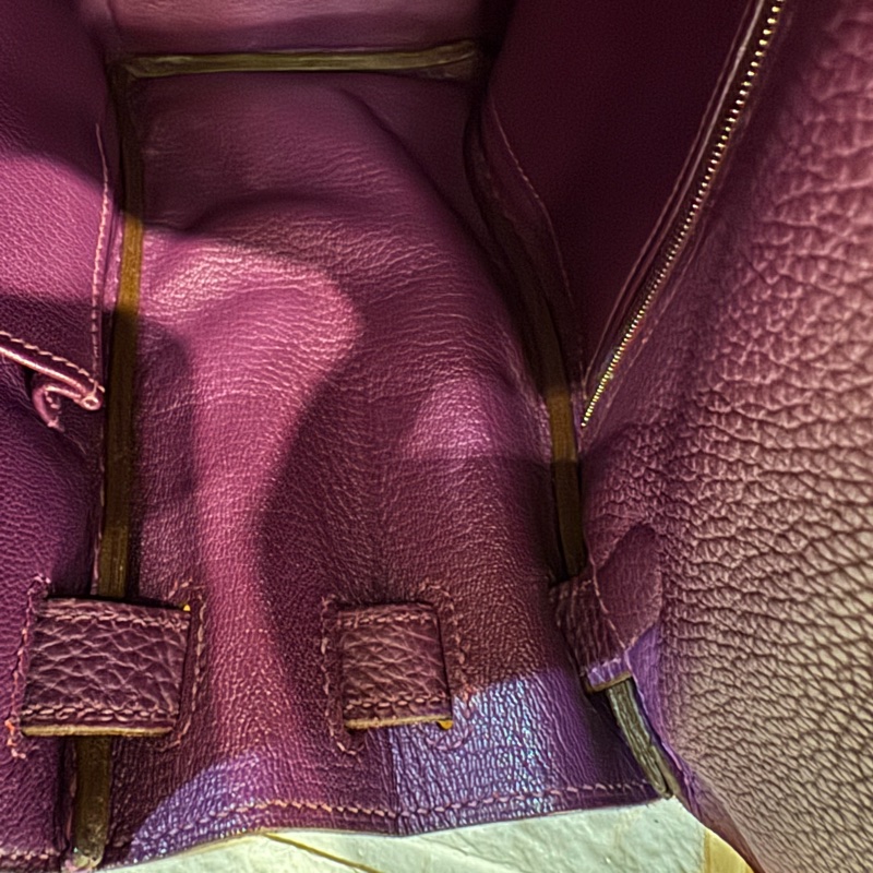Hermes紫色銀釦kelly28 紫進不出✨-61