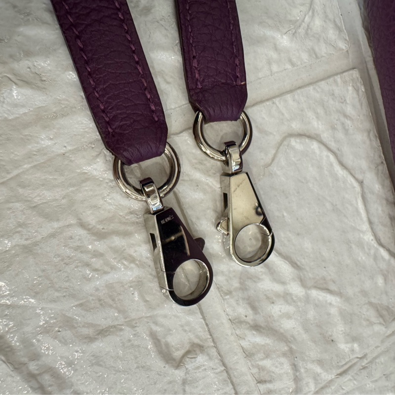 Hermes紫色銀釦kelly28 紫進不出✨-65