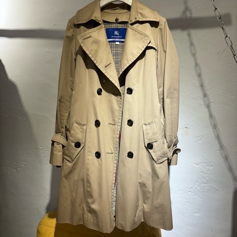 BURBERRY BLUE LABEL風衣外套 卡其色