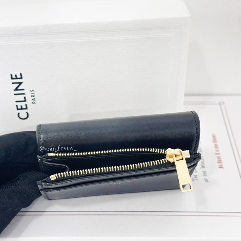 Celine 經典 凱旋門 二合一 兩用短夾-3
