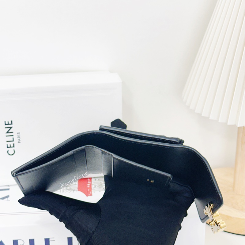 Celine 經典 凱旋門 二合一 兩用短夾-5