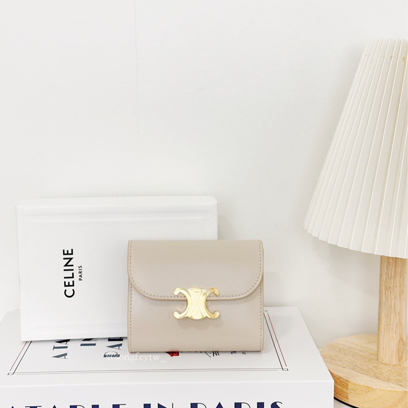 Celine 經典 凱旋門 三折短夾-0