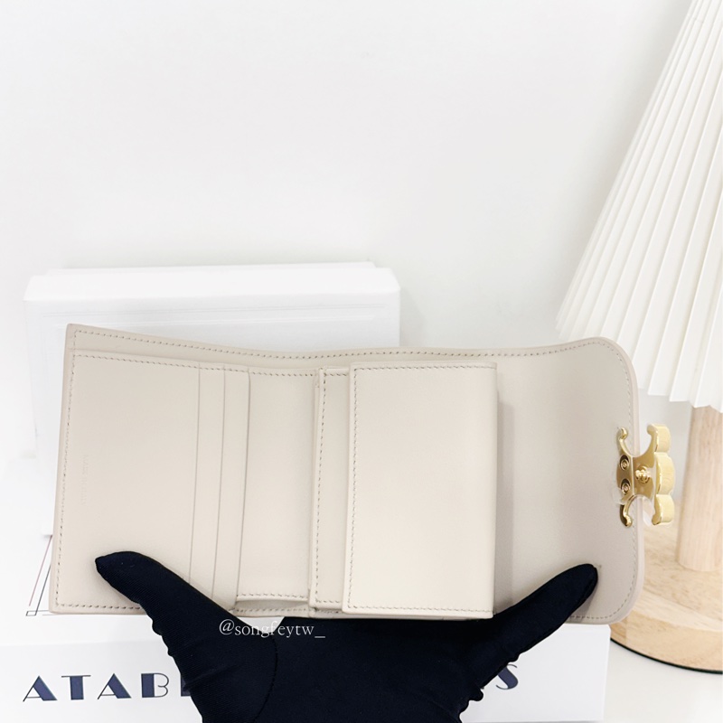 Celine 經典 凱旋門 三折短夾-5