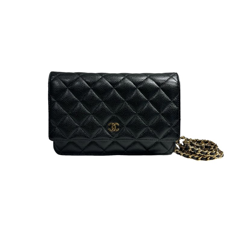 CHANEL WOC BLACK CAVIAR SKIN GHW [A07457]-0