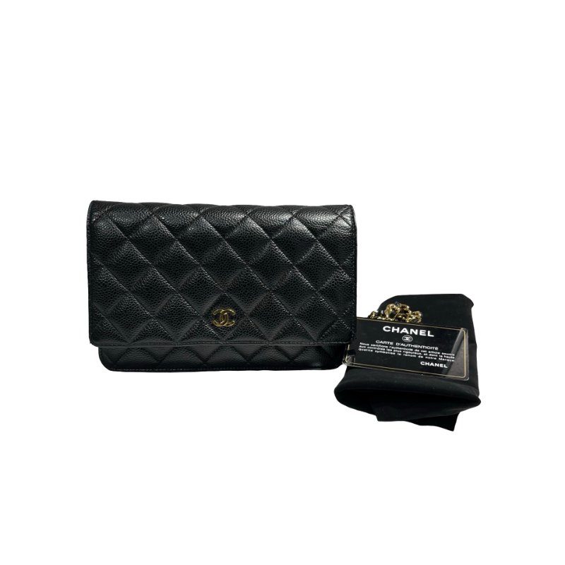 CHANEL WOC BLACK CAVIAR SKIN GHW [A07457]-1