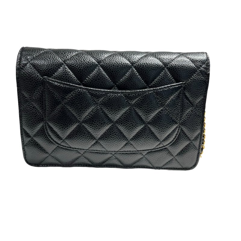 CHANEL WOC BLACK CAVIAR SKIN GHW [A07457]-2