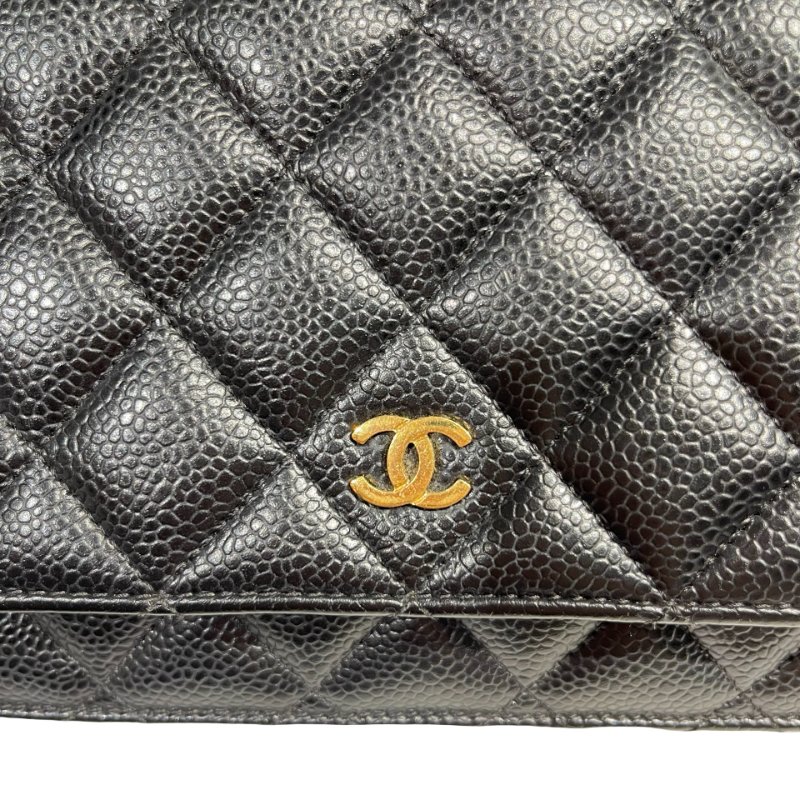 CHANEL WOC BLACK CAVIAR SKIN GHW [A07457]-11