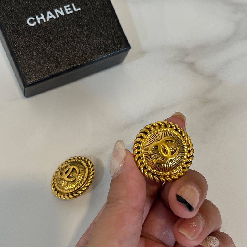 Chanel vintage金幣耳夾-3