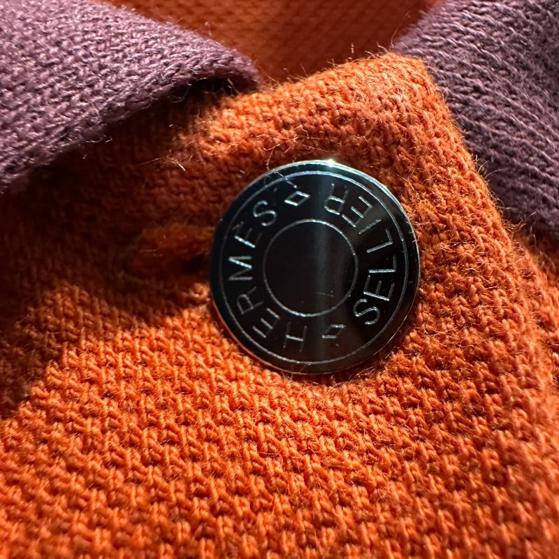 【美收精品】HERMES 橘紅色polo衫 4-134【隔月月中將轉賣至日本 上架期限30天】-4